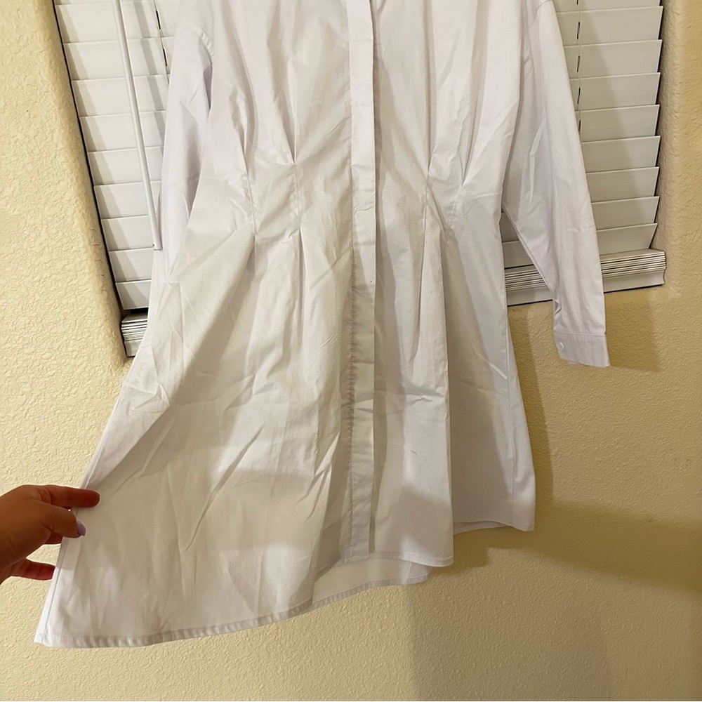 Women’s White Shirt Dress - Picture 7 of 11
